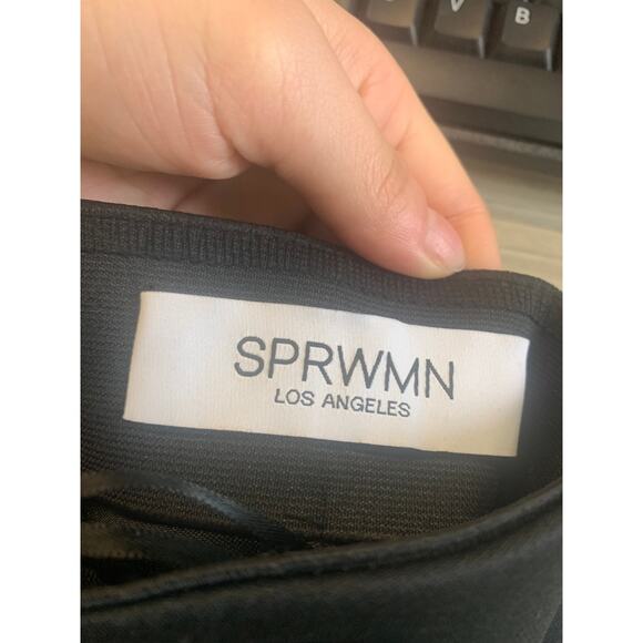 SPRWMN scuba Black Boot Cut Pants - Picture 7 of 8